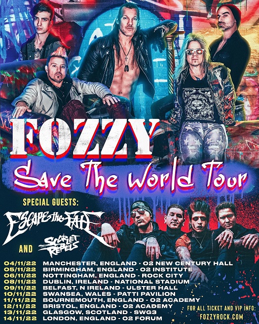 Fozzy Teams up with Escape the Fate for a massive UK tour Music